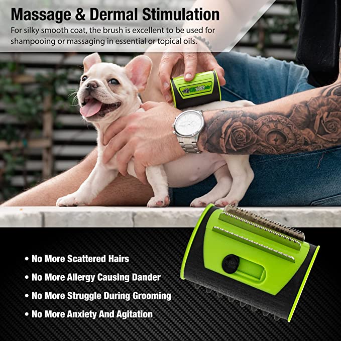 KING KOMB™ MINI De-Shedding tool Green