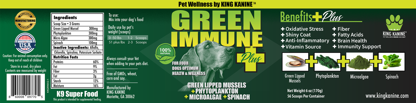 NEW!!! Green Immune + Super Food Multivitamins & Minerals