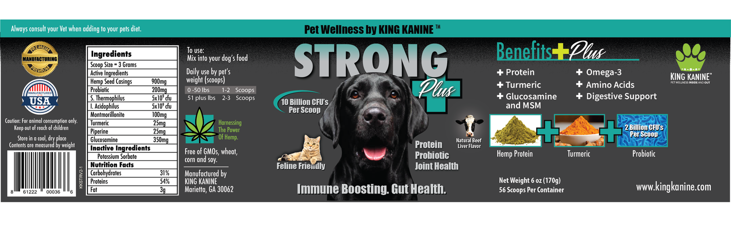 NEW!!! Strong Plus + Probiotic, Protein, & Joints